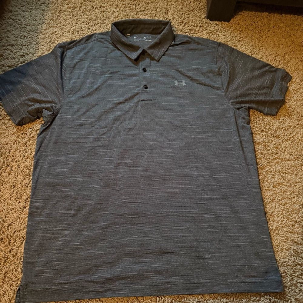 Under Armour Men’s Polo Shirt Loose Fit X Large Tall New Heat Gear